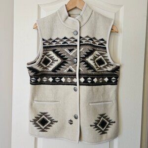Orvis Southwestern Aztec Print Fleece Vest-Med Size